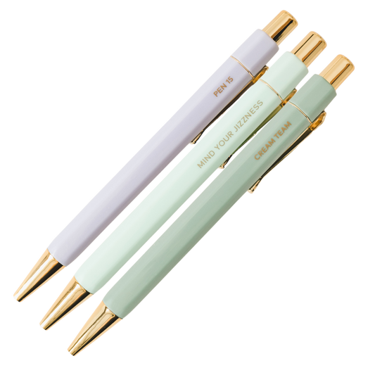 Slightly NSFW Pens (set of 3) by Awkward Essentials